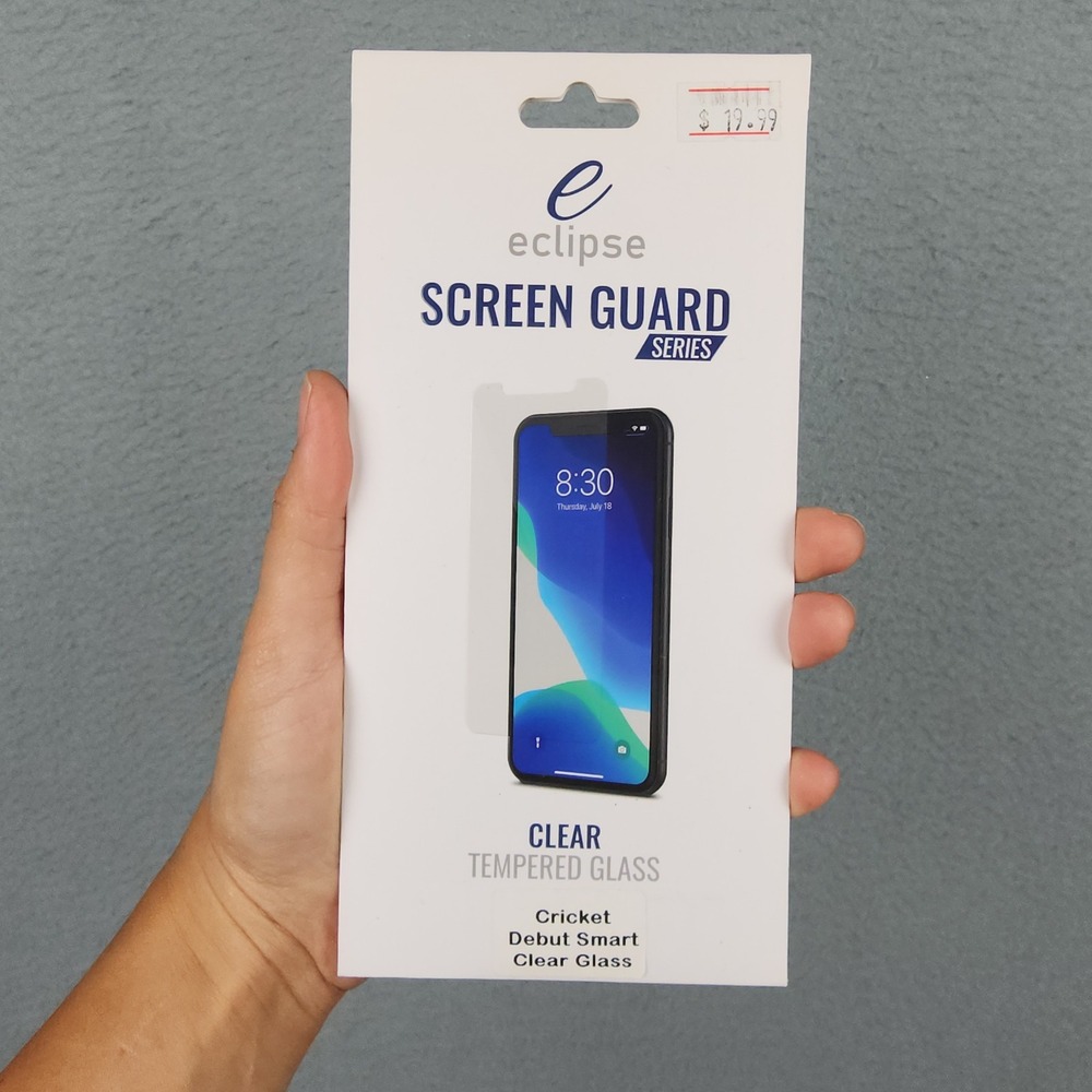 Eclipse Tempered Glass Screen Protector Cricket Debut Smart Phone Clear New